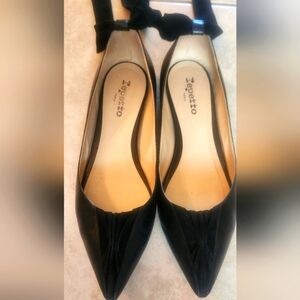 Repetto leather/velvet ballerina